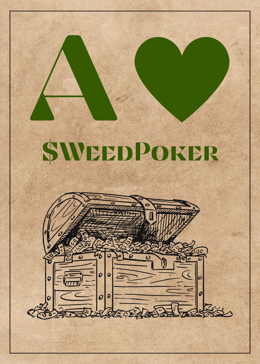 We're playing #WEED Poker tonight!

discord: discord.gg/cepCQjGr

Buy-In: 50 ADA
Start time: 6 PM PST

Winner gets a one of one #PokerCard NFT and more!