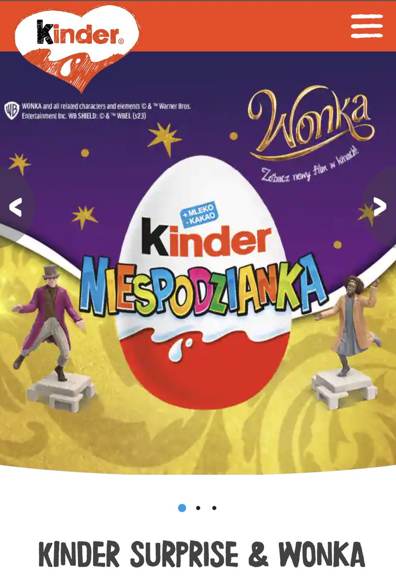 More #wonka candies are coming! 

These New Kinder Surprise Eggs will be available in Poland.  There will be 4 surprise toys available (pictures below)