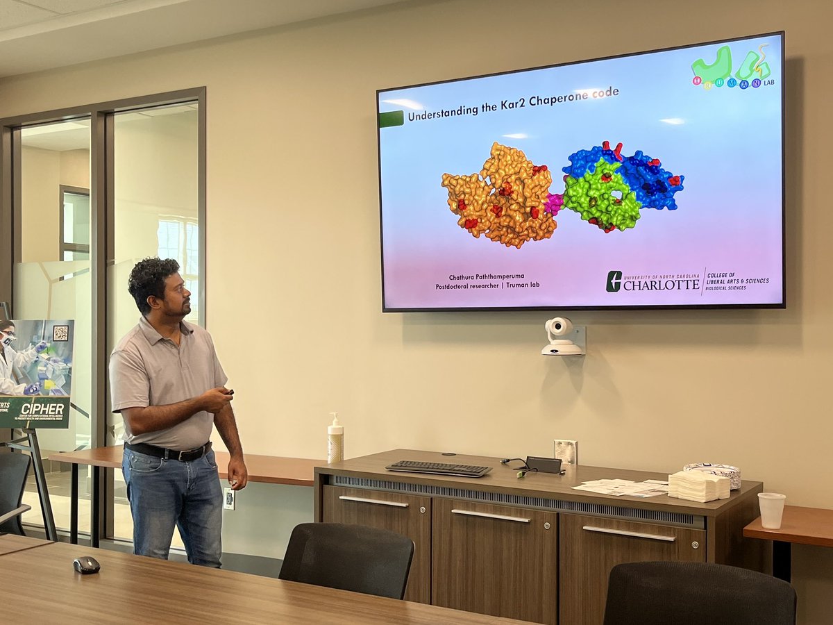 Andy Truman PhD (@trumanlab) on Twitter photo Congratulations to postdoc Chathura <a href="/J_Chathura_M/">Chathura Paththamperuma</a> on an excellent presentation to the Charlotte Group for Proteostasis Research! Fascinating insights in the importance of the Kar2/BiP chaperone code ๐ฅ ๐ฅ๐ฅ <a href="/UNCCBiology/">UNC Charlotte Biological Sciences</a> <a href="/unccharlotte/">UNC Charlotte</a> Congratulations to postdoc Chathura <a href="/J_Chathura_M/">Chathura Paththamperuma</a> on an excellent presentation to the Charlotte Group for Proteostasis Research! Fascinating insights in the importance of the Kar2/BiP chaperone code ๐ฅ ๐ฅ๐ฅ <a href="/UNCCBiology/">UNC Charlotte Biological Sciences</a> <a href="/unccharlotte/">UNC Charlotte</a>