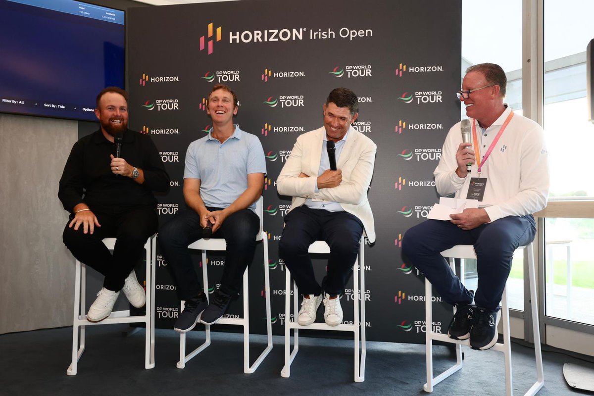 As the Horizon <a href="/IrishOpen_/">Amgen Irish Open</a> gets underway, it’s great to see Horizon partners <a href="/ShaneLowryGolf/">Shane Lowry</a>, <a href="/padraig_h/">Padraig Harrington</a> &amp; @Power4Seamus support <a href="/MakeAWish_ie/">Make-A-Wish Ireland</a>! I will be personally donating $150 for every birdie &amp; $300 for every eagle on Hole 18! <a href="/DPWorldTour/">DP World Tour</a> #HorizonIrishOpen