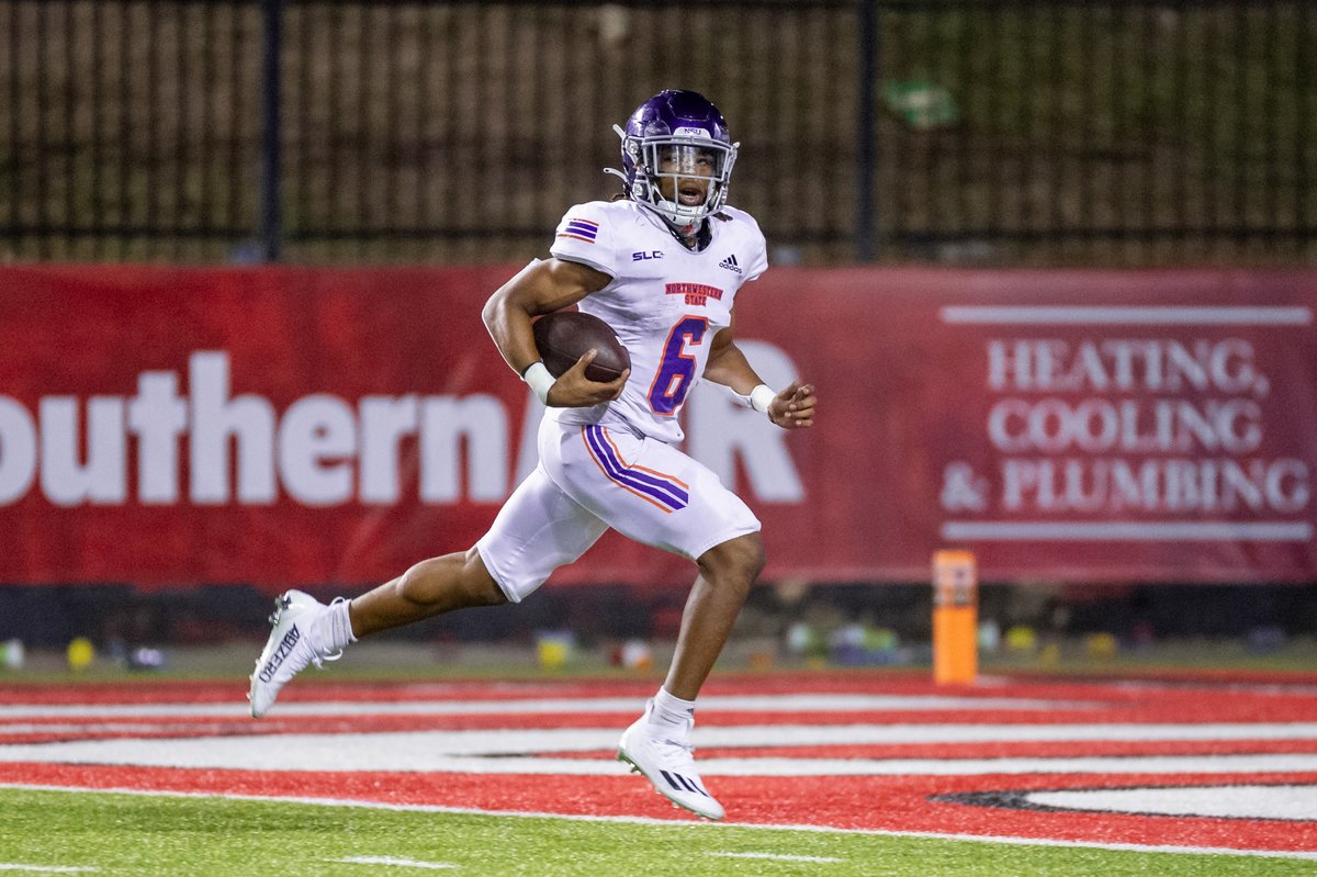 NSUDemonsFB's tweet photo. A longer-than-expected stay in Natchitoches has been filled with learning experiences for and big plays from @thescooteradams. 

📰 https://t.co/nqBRh5JEKW

#ForkEm x 🛴 https://t.co/uc94lkuFMW