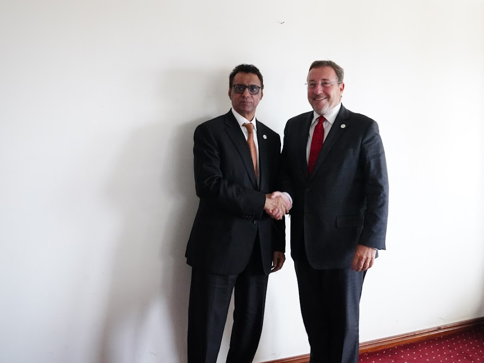 Met with H.E Abdessalam Ould Mohamed SALEH, Minister of Economy &amp; Sustainable Development in 🇲🇷. 

We discussed <a href="/UNDP/">UN Development</a>'s steadfast support for Mauritania's aims in #EnergyTransition, #SDG localization, &amp; inclusive growth, acknowledging the nation's key role in the Sahel. #ACS23