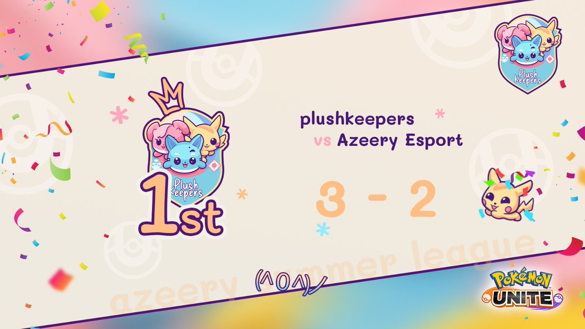 plushkeepers's tweet photo. ✨a fantastic BO against the Bloody Berry, followed by a tense final against Azeery Esport !!🎉🎉
congratulations to everyone and thanks to the organization ❤️
very happy to win this first edition of the Azeery Summer League🏆ヽ(o^▽^o)ノ
#KeepPlushing🧸 https://t.co/3lKsHfsYzH