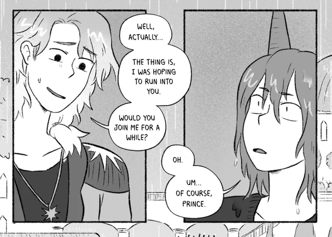✨Page 433 of Sparks is up!✨
Time for a rainy day hangout with the prince

✨https://t.co/EmwDIYu11B
✨Tapas https://t.co/ol8bXpCcrG
✨Support &amp; read ahead https://t.co/Pkf9mTOqIX 