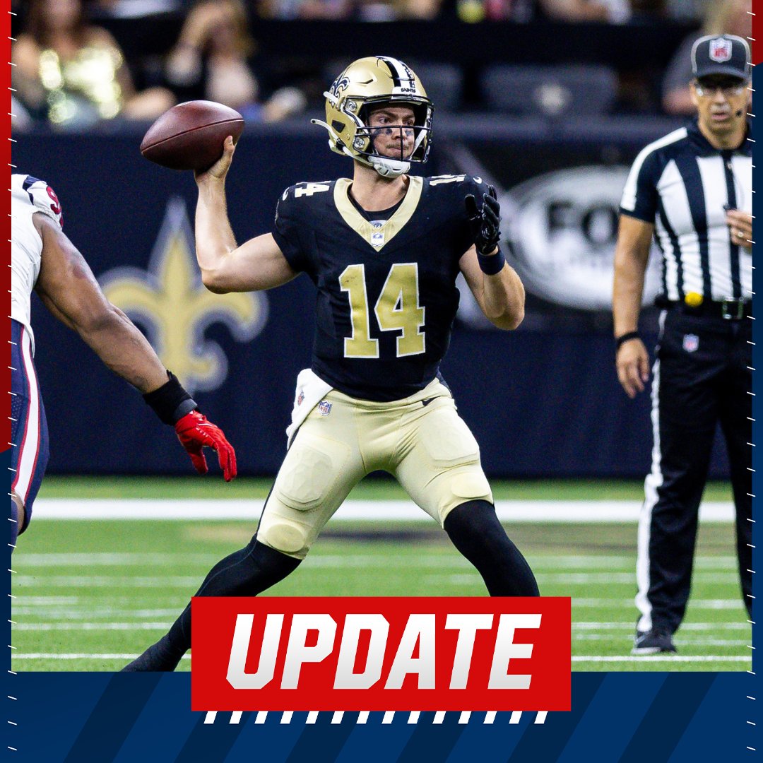 MySportsUpdate's tweet photo. The NFL has suspended #Saints 4th-round rookie QB Jake Haener for the first 6 games of the regular season. https://t.co/jmkQJJfvPw