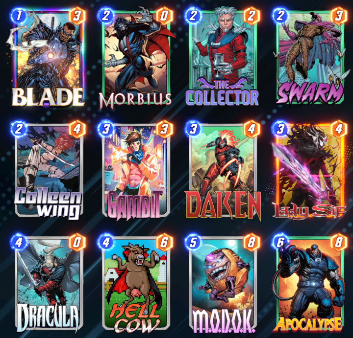 UnitZero_'s tweet photo. No Loki? no problem...used the exact same discard deck to a pretty easy Infinite again this season. Prob done with ladder again until next month lol...the leaderboard thing doesn't really do it for me #MarvelSnap https://t.co/laKjtOa9I0