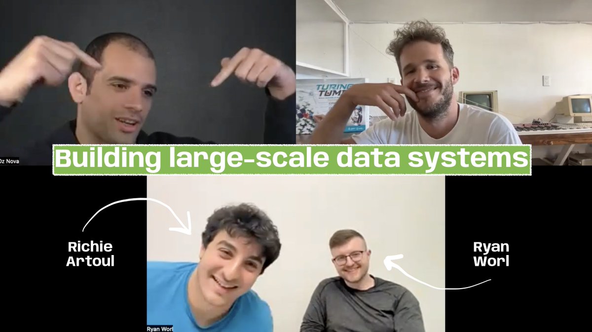 Loved catching up with @richardartoul & @ryanworl of @warpstream_labs on the latest CS Primer Show with @oznova_. Richie's a relentlessly consistent learner of computer science, and it's great to see this come to life with Warpstream - a Kafka-compatible data streaming platform.