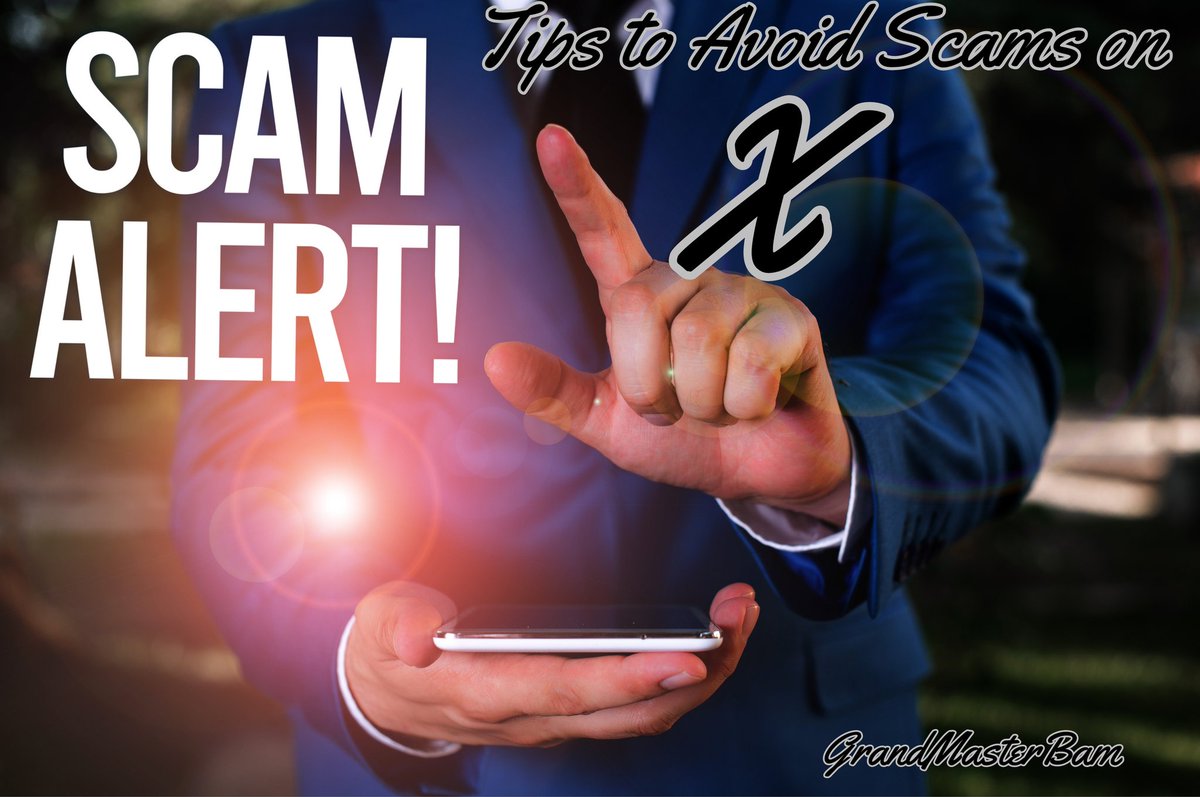 9 TIPS TO HELP AVOID GETTING SCAMMED ON <a href="/X/">X</a> 

Scammers are everywhere on Twitter, but you can protect yourself by staying informed and being cautious. 🛡️ In this thread, I'll share some tips to help you avoid falling victim to scams. #TwitterSafety