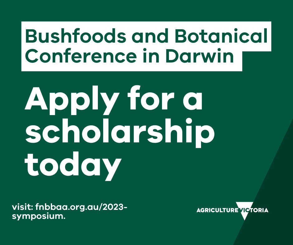 Scholarship applications are now open for First Nations women wanting to attend the ‘Pathways to Sovereignty’ First Nations Bushfoods and Botanicals Conference in Darwin.   
 
To apply visit: fnbbaa.org.au/2023-symposium.