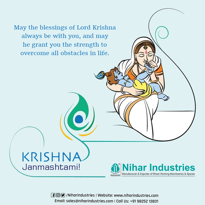 niharindustries's tweet photo. 🕉️ Wishing you a Janmashtami filled with devotion, spirituality, and happiness. Let Krishna's flute of love play the melodious tune of peace in your heart. #HappyJanmashtami #Janmashtami #LordKrishna #KrishnaJanmashtami #Janmashtami2023 #JanmashtamiCelebration https://t.co/rPMIJzFlJI