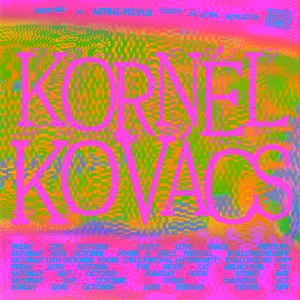 Astral People (@astral_people) on Twitter photo ☀️ KORNÉL KOVÁCS IS BACK ☀️
It’s the return of one of the most tried-and-true in dance music today. The prolific <a href="/KornelKovacs/">Kornél Kovács</a> makes his way back to Australia to set off dancefloors this October!
➡️ shorturl.at/eCFZ3 ☀️ KORNÉL KOVÁCS IS BACK ☀️
It’s the return of one of the most tried-and-true in dance music today. The prolific <a href="/KornelKovacs/">Kornél Kovács</a> makes his way back to Australia to set off dancefloors this October!
➡️ shorturl.at/eCFZ3