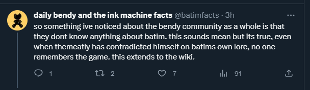 batimfacts's tweet photo. @Shockbeez also you claiming ive been toxic and mean when this is the "meanest" i got when everything else was objective facts about the wiki is very... weird? this isnt a full blown personal attack its just criticism chill out https://t.co/atu0TgMA86