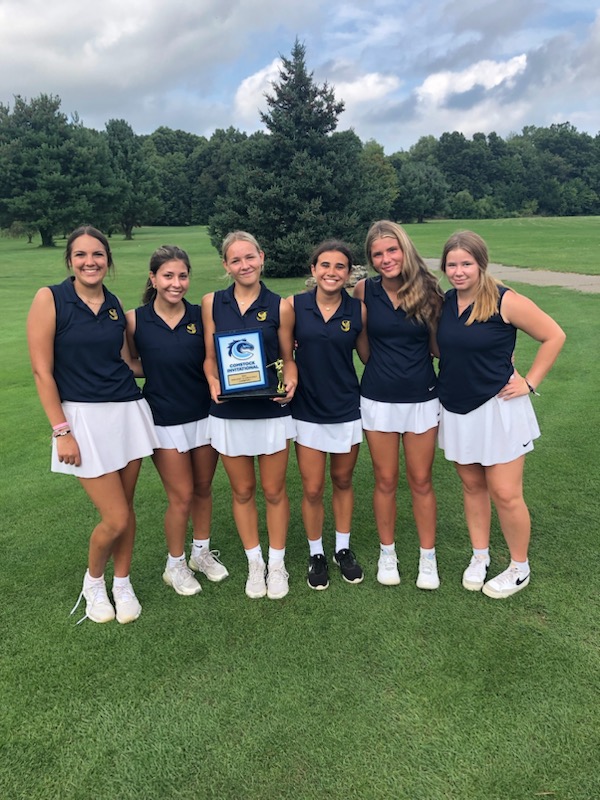 stjoegolf's tweet photo. The SJ Bears won the Deb Dart JV invitational today at Hickory Ridge! Megan Painter and Jillian Conybeare placed in the top 10. Go Bears!! https://t.co/YucJAksyku