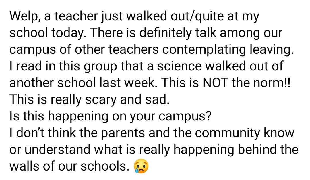 hea_president's tweet photo. Did they think teachers were going to stay? It's really naive for the Board of Managers to think student outcomes in #HISD will improve. #experienceistheteacher https://t.co/rYneyJFdmo