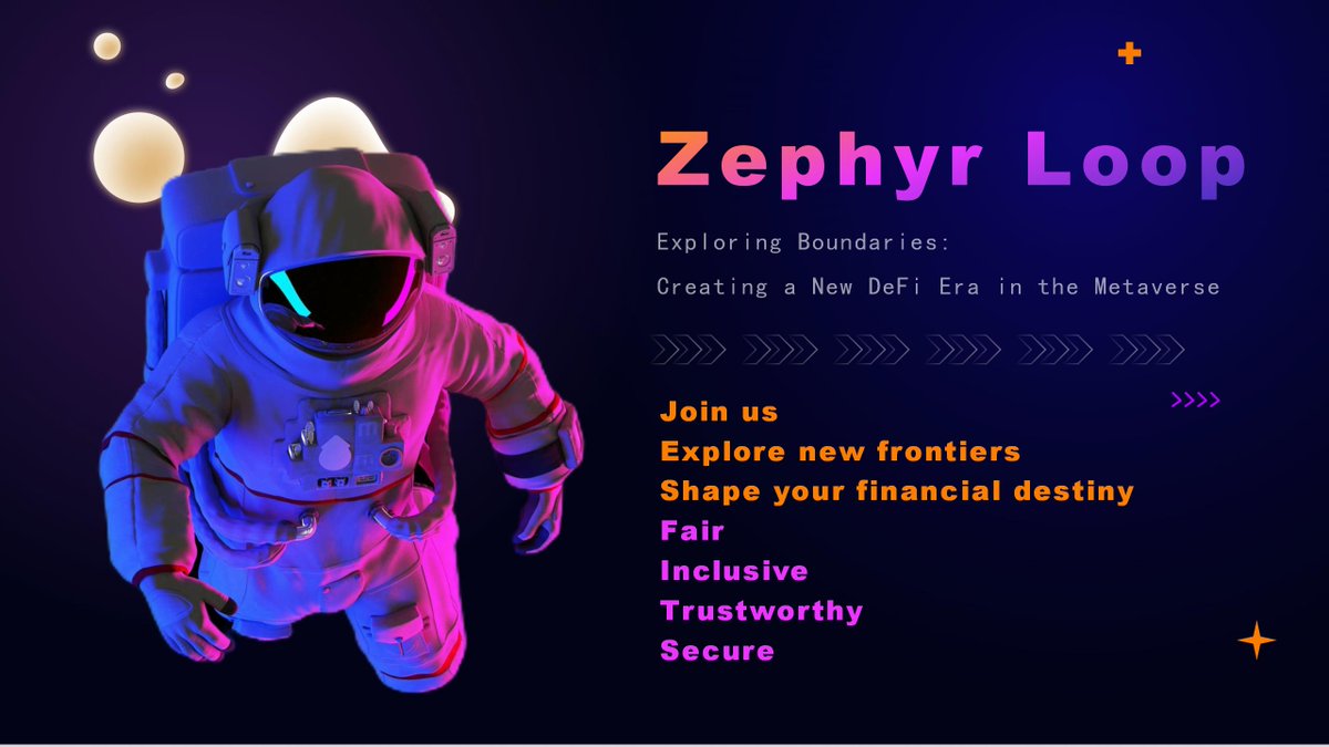 ZtechHero's tweet photo. Join the revolution! 
Zephyr Loop is redefining Web3 ecosystems by fusing the metaverse and DAO communities. 
Get ready to shape the future. 
#Web3 #Innovation #ZephyrLoop https://t.co/fylAvx8oeX