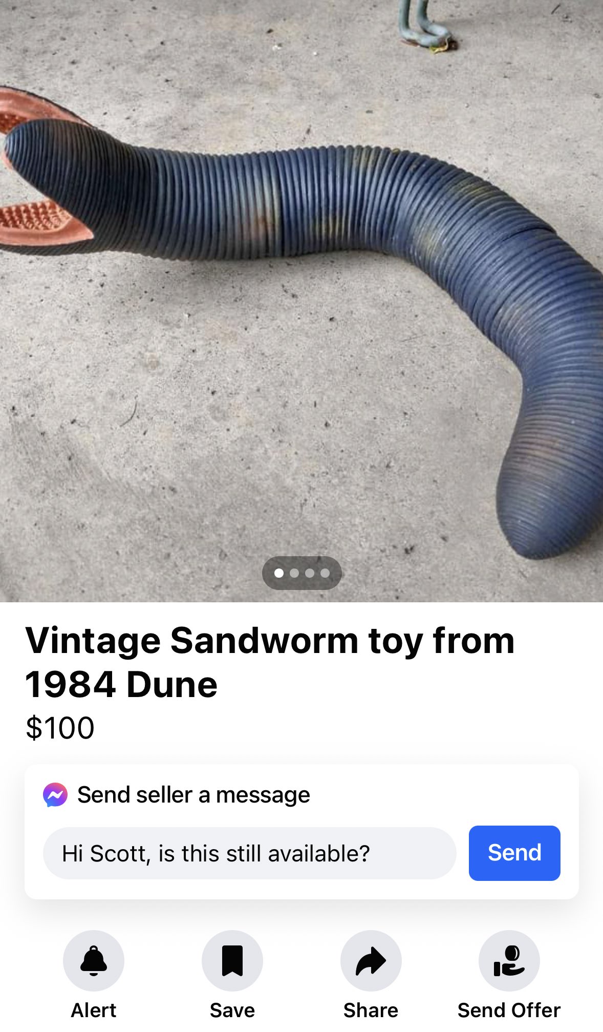 Father Sean Misty on X: Should I buy this vintage Dune toy from 1984?   / X