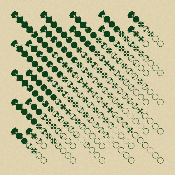 nsbalbi's tweet photo. I'm still alive! Turns out you get a little busy when pursuing a Ph.D... Going to try to set aside more time to experiment/create/post moving forward.

In the meantime, I found an interesting effect/bug/feature when you set a circle()'s extent < 1 in Processing: https://t.co/Y9YZl8kty1