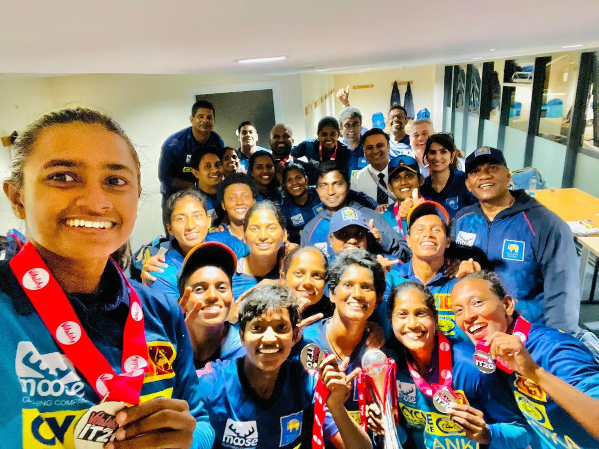 Remarkable series win by Sri Lanka women after trailing 1-0 in the series. Their first ever win in England as well. With more opportunities, more investment, a domestic tournament and a school tournament they’ll do wonders.
