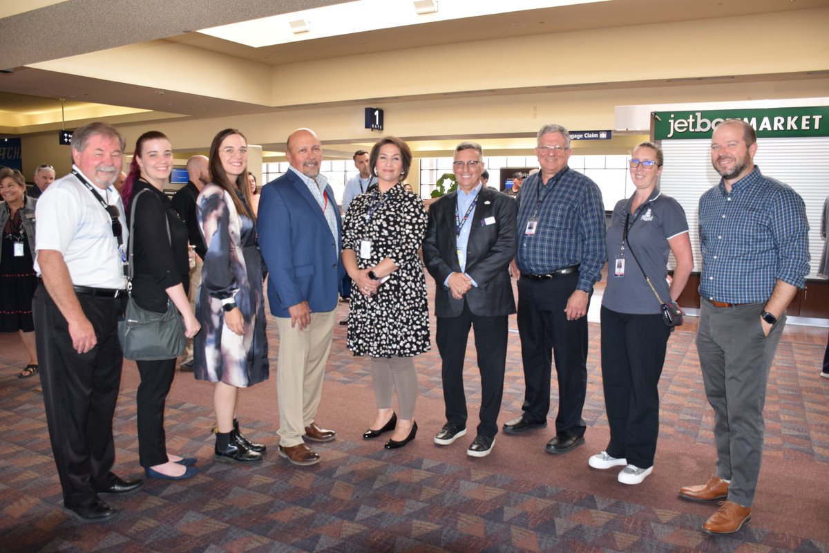 COSAirport's tweet photo. π§ We have officially kicked off our concourse modernization project - #ElevateCOS!
π We celebrated this exciting project with our community partners, @nunnbuilds and HB&A today.
π You can learn more about ElevateCOS on the project website: https://t.co/7zz1HR2EdR https://t.co/oimHsdOJv0