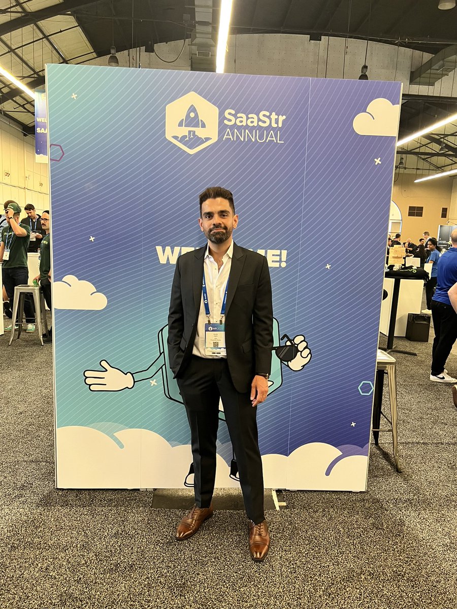 Pumped to be attending the largest #SaaS event in the world at <a href="/SaaStrAnnual/">SaaStr Annual</a>! Let’s go! 

DM me if you’re here. Let's talk #AI #SaaS.
.
.
#ProximityAtSaaStr <a href="/saastr/">SaaStr.ai</a> <a href="/proxwrks/">Proximity Works</a>
