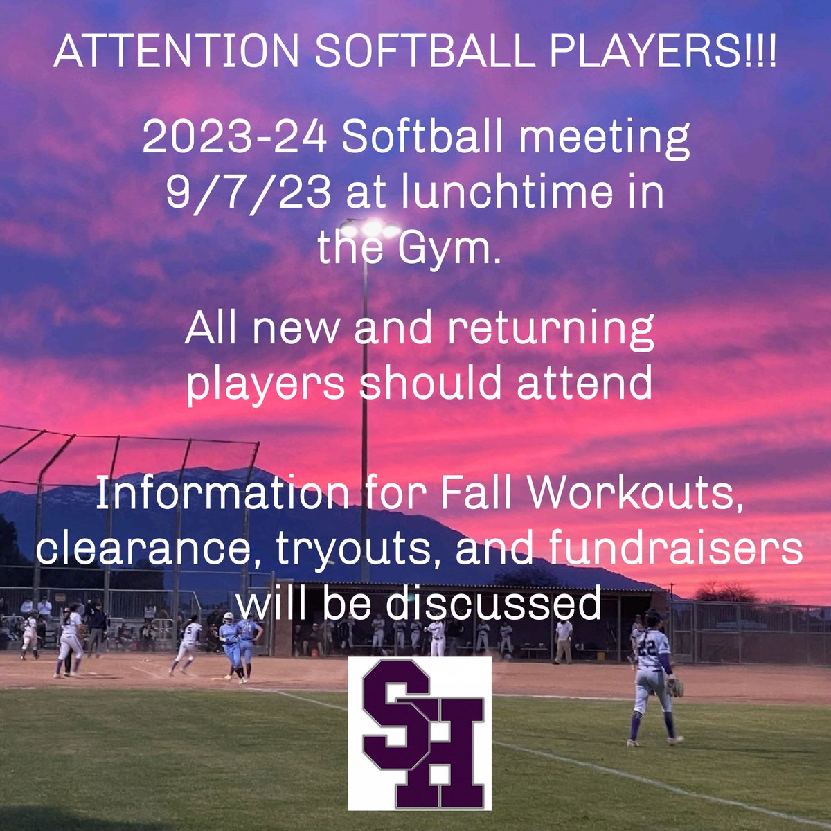 Shadow Hills High School Softball tweet media