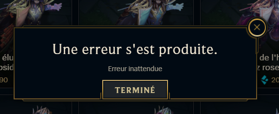Khezley_'s tweet photo. Y'a du mieux @RiotGamesFrance . Plus de 2h de retard et on peut enfin accéder à la boutique (en forçant un peu)... Mais rien acheter. Un grand pas vers le bazar. #LOL https://t.co/Pp8inLwhwe