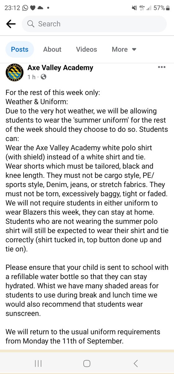 markellis1983's tweet photo. @HeadteacherTws So one school has made the right decision for the welfare of its students. I wonder if The Woodroffe will. https://t.co/32LTR5PFXb