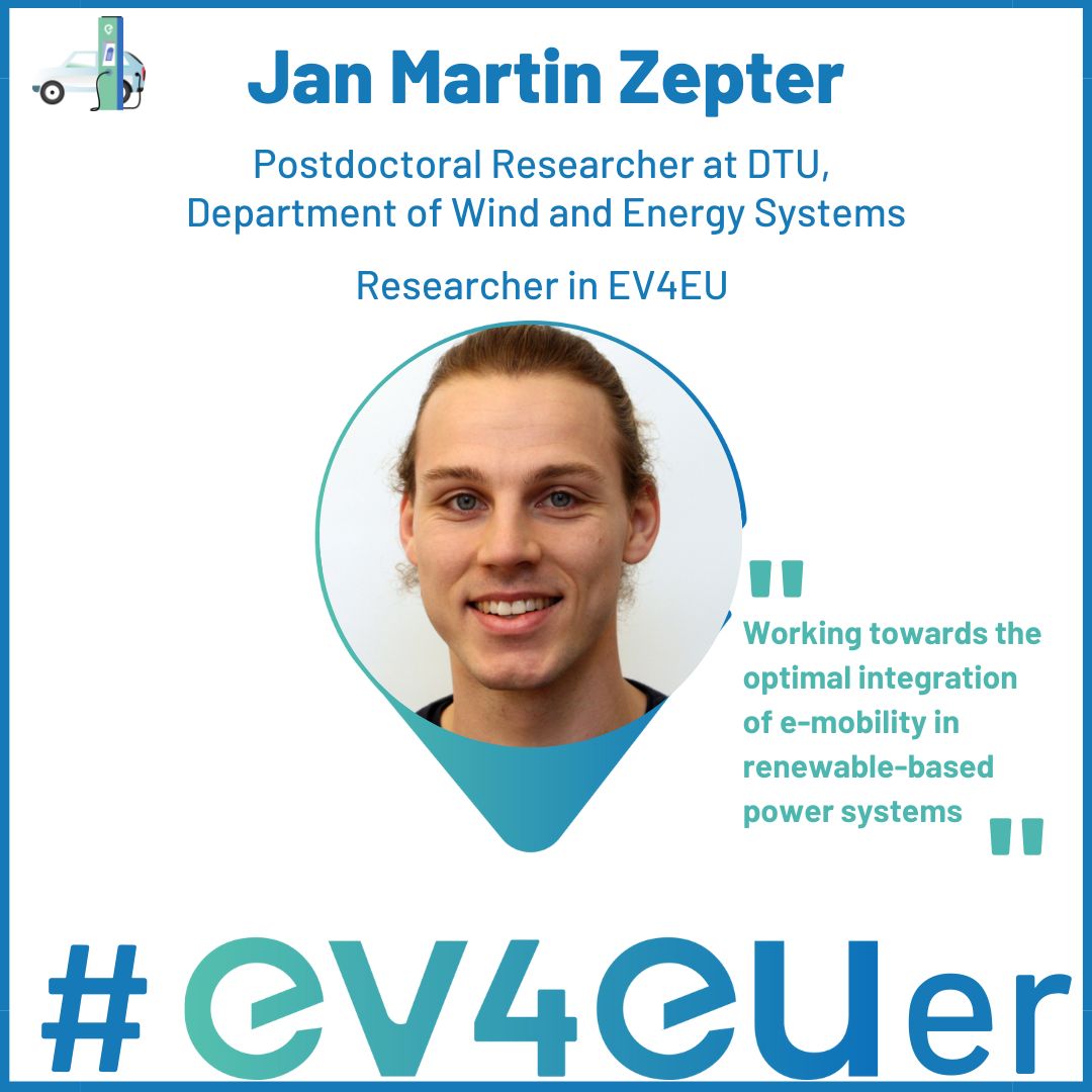 Meet the @ev4eu_eu Team!

Today we introduce Jan Martin Zepter, a #EV4EUer Postdoctoral Researcher at @DtuWind, Denmark.

#team #electricvehicles #emobility #energy #project #researcher #innovation #sustainability #v2x #EV4EU #horizoneurope #Denmark