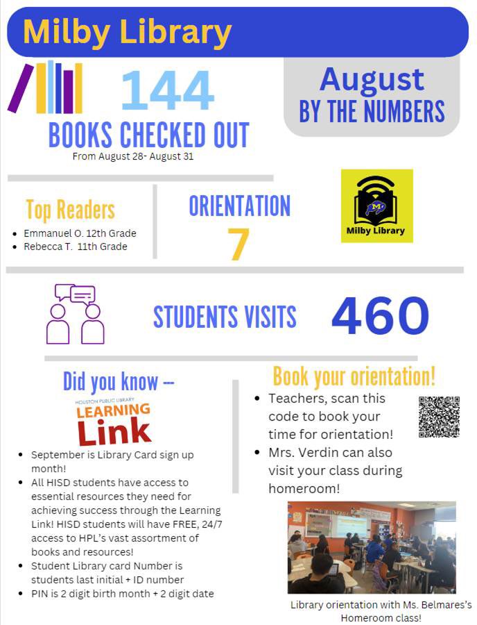 Milby HS Library ♥️📚📖 📝🌱🌎🌳✌️🦋♻️🐱🐶 tweet media