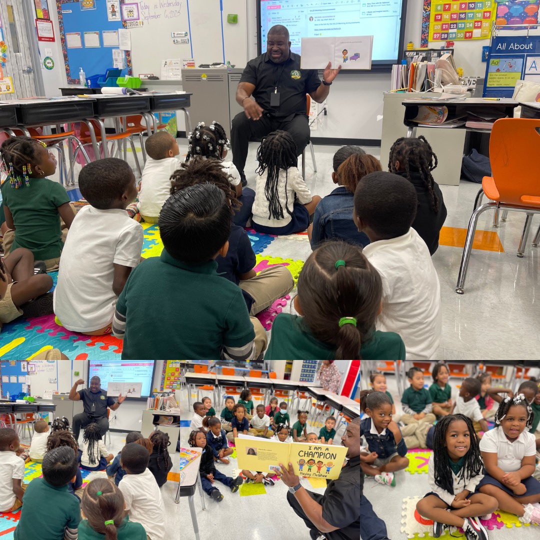 WestHomesteadK8's tweet photo. Shout Out to Mrs. Rousseau and her Kindergarteners for an ⭐️Amazing ⭐️ #storytimewednesday with Mr. Robinson! You and your students are Champions! 🏆 💪🏼

#Mustangpride #Becuaseiamachampion! #yourbestchoicemdcps @luisasantosd9 @kionnemcghee @suptdotres @miamischools https://t.co/Dwzh3gWa3Q