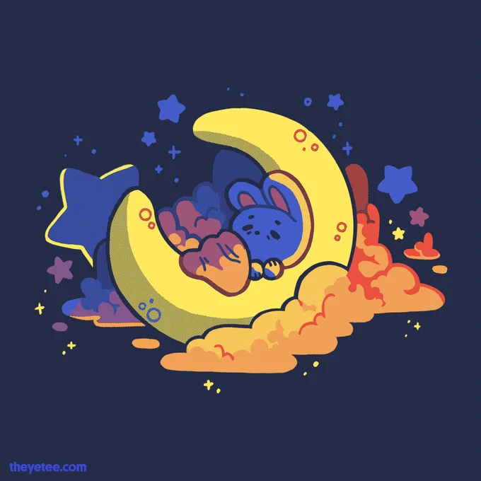 We've been waxing and waning all night long, and boy are we tired! Designed by  #dailytees  