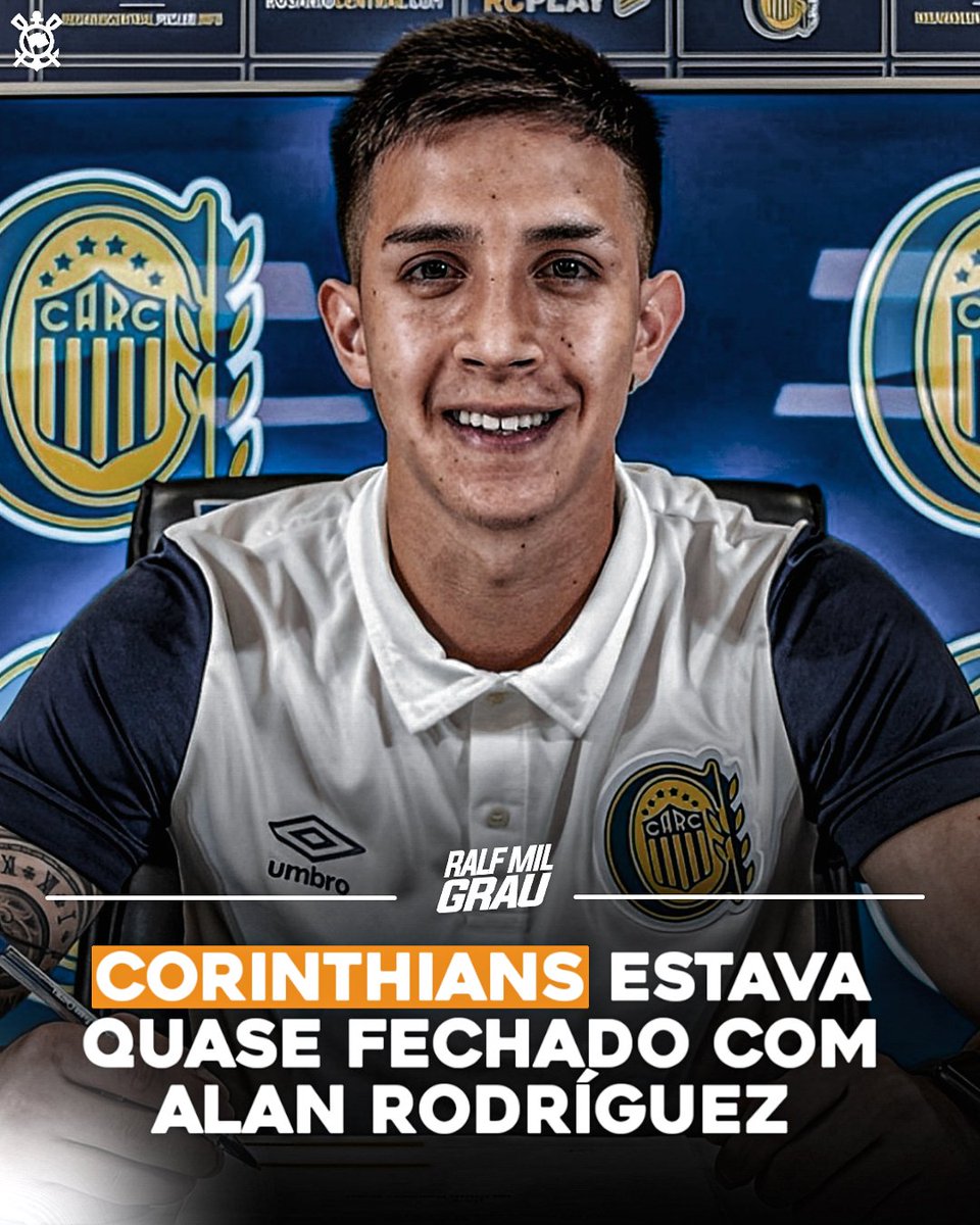 🚨❌ Pedido de Luxemburgo, o Corinthians estava próximo de fechar com o lateral esquerdo Alan Rodriguez. 

💸 Porém a após a pedida de R$12 milhões do Rosário central a diretoria corinthiana desistiu do jogador.

📰| Samir Carvalho