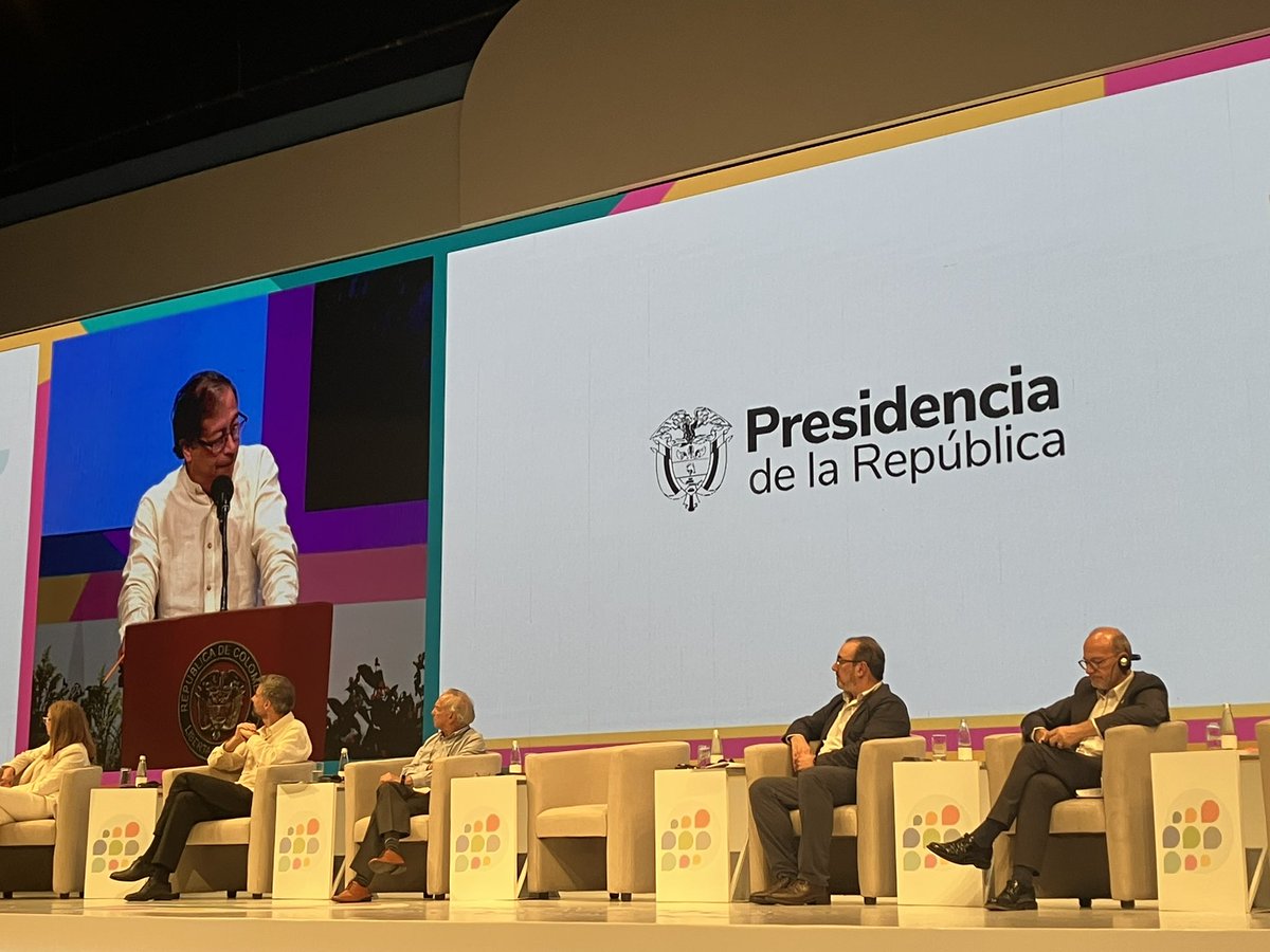 #FinanceInCommon2023 in Colombia came to an end in presence of President <a href="/petrogustavo/">Gustavo Petro</a> 🎉 Gratitude to our 208 speakers, 1,300 in-person attendees, 1,100 virtual participants, and our dedicated staff who brought this event to life. 👏