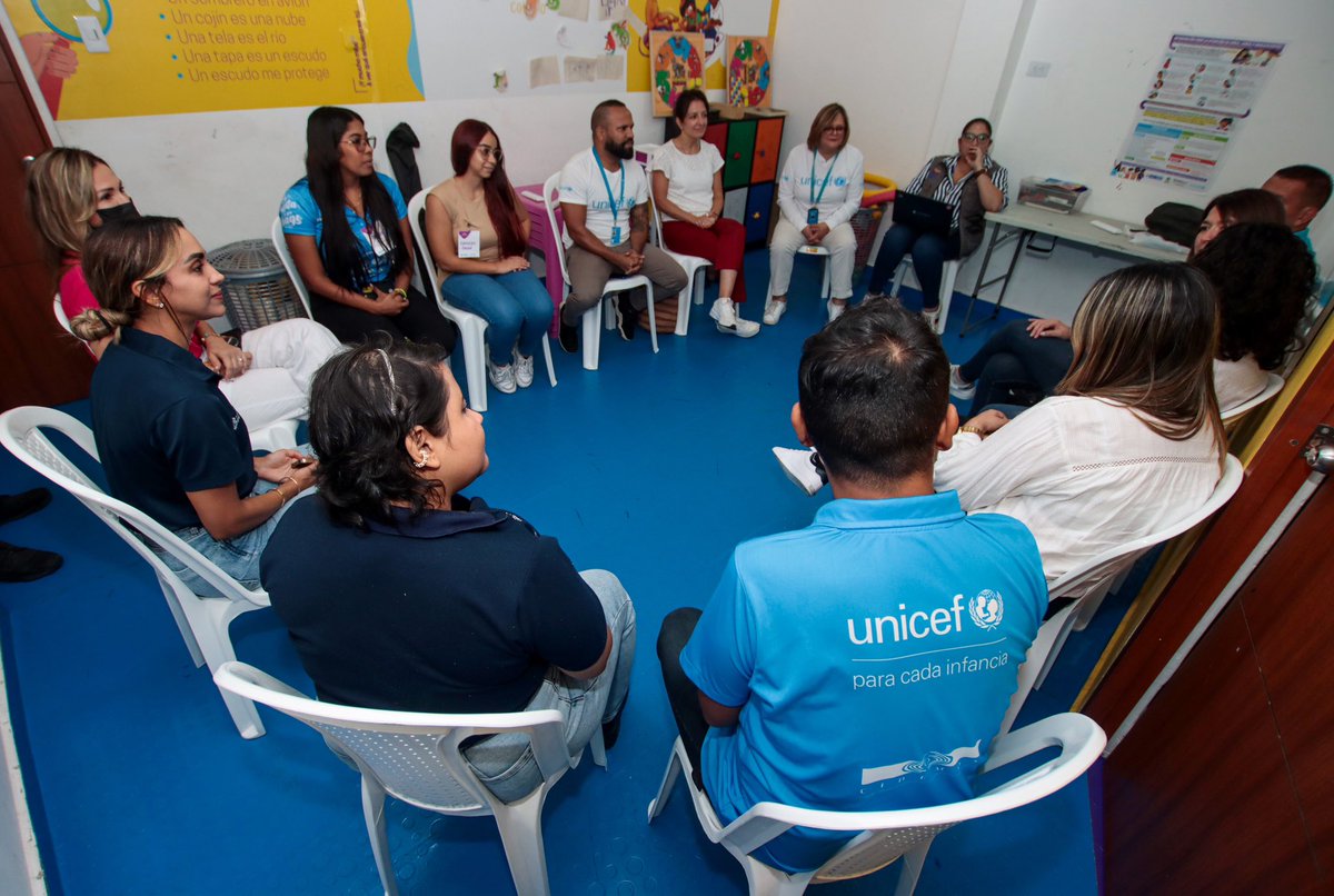Líderes de <a href="/UNICEFColombia/">UNICEF Colombia</a> visitaron EACANA, un espacio protector para niñas, niños y adolescentes. También conocieron Inspira, el modelo utilizado para interactuar con ellos diariamente.