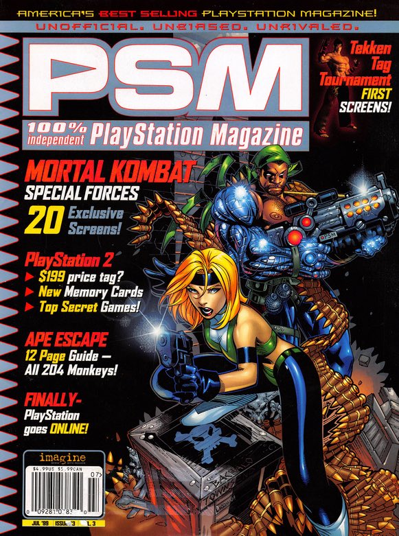 Also, I absolutely love that Art Adams FF7 cover art. PSM's thing for the first few years was hiring popular comic artists to do their covers, and they are AWESOME.