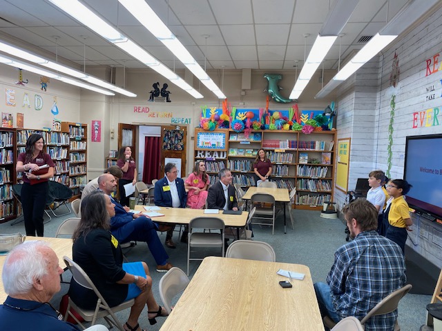 LAPCSTeam's tweet photo. Thank you to Bayou Community Academy for hosting today's school tour for our legislative delegation and BESE. Thanks to Rep. Amedee, Rep. DeVillier, Rep. Fontenot, Rep. Greg Miller, Rep. Orgeron, Rep. St. Blanc, Rep. Zeringue, and BESE Member Sandy Holloway for attending. https://t.co/wYp5aDhTsW