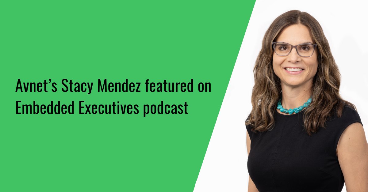 Avnet's tweet photo. Check out a recent @embedded_comp podcast featuring Stacy Mendez, Avnet’s director of Global Strategic Planning and ESG (Environmental, Social and Governance). Mendez recently spoke to podcast host Rich Nass about ESG and why it's real.  https://t.co/ogCzan9xT5 https://t.co/bN7rV6xOIx