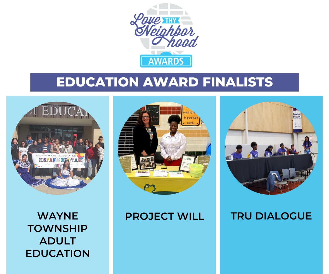 LISC Indianapolis (@indylisc) on Twitter photo Be sure to tune into Saturday's Love Thy Neighborhood Awards on WISH-TV. The broadcast starts at 5 pm! One of these organizations will take home the Education Award title and $2500!
<a href="/MsdWayneAdultEd/">Wayne Adult Ed</a>
Project Will
Tru Dialogue Be sure to tune into Saturday's Love Thy Neighborhood Awards on WISH-TV. The broadcast starts at 5 pm! One of these organizations will take home the Education Award title and $2500!
<a href="/MsdWayneAdultEd/">Wayne Adult Ed</a>
Project Will
Tru Dialogue