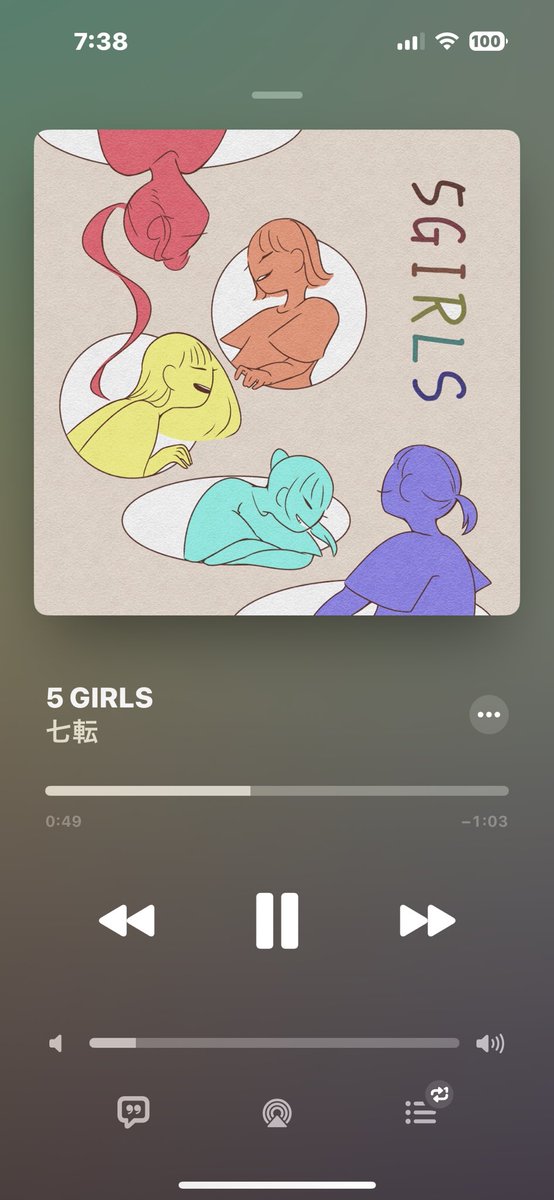 umi_no_soko73's tweet image. 「5GIRLS」6回！
七転、素敵な音楽をいつもありがとう
これからも応援してます
今日も君の曲に元気もらって、試験乗り越えてくる💪
 #七転  #5girls  💙