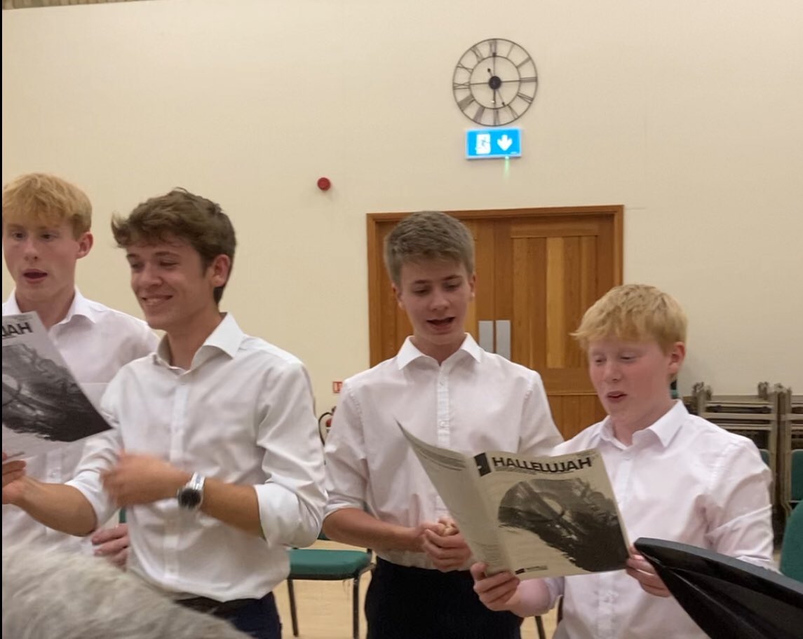 So good to be back singing again and to hear how voices have moved, stabilised, gone lower or gone higher. More of that next week, but today we were just glad to be together and to find our voices again. (Thanks to Max for taking the photos.)
#Keepboyssinging #KingsElyBarbers
