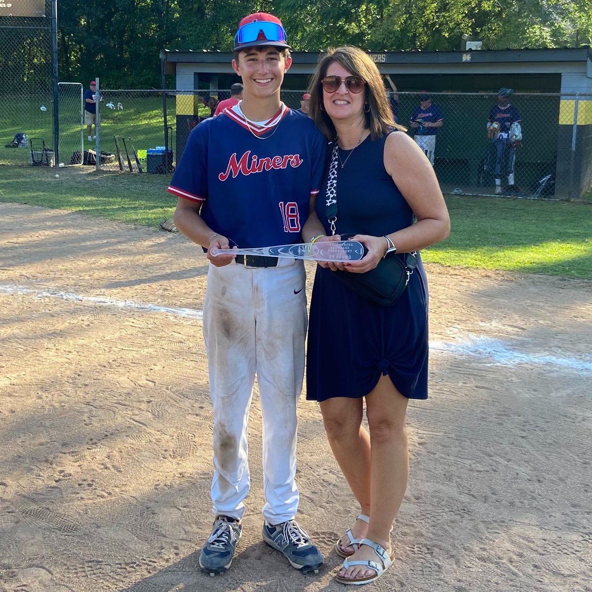 YukonMinersPA's tweet photo. Congratulations to the AIA Miners for winning the 2023 @YukonMinersPA College Showcase Championship! And to @Garrettb2035 for winning the Tournament Cy Young! https://t.co/4Ezd36FKRr