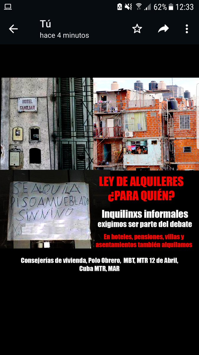 consejeriasdev1's tweet photo. LEY DE ALQUILERES EN EL SENADO: INQUILINXS INFORMALES EXIGIMOS PARTICIPAR DEL DEBATE

https://t.co/nc4sTl8XVG

@ditulliojuli @GugaLusto @marianorecalde @SenadoArgentina @RNMA_Arg @aleberco @C5N @izquierdadiario @cronica #leydealquileres #debate #inquilinos #inquilinas https://t.co/FXGjjuljOt