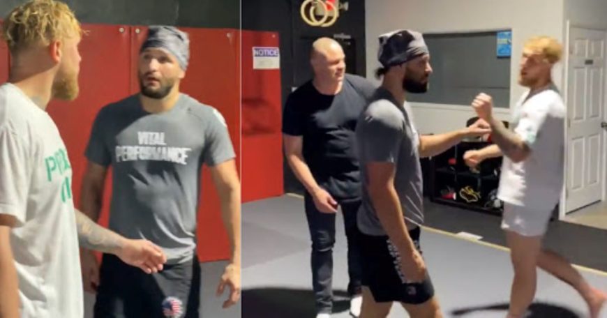 Fightbuzz1's tweet photo. Jorge Masvidal says it won’t happen, but in a hypothetical boxing match with Jake Paul:

“I’d break that dude. He couldn’t handle my pace, my speed, or my power. He can ask Nate Diaz about me…Nate will tell his ass, I’ll eat him alive”
@jakepaul I @GamebredFighter 
#fightbuzz https://t.co/BXNThBGTng
