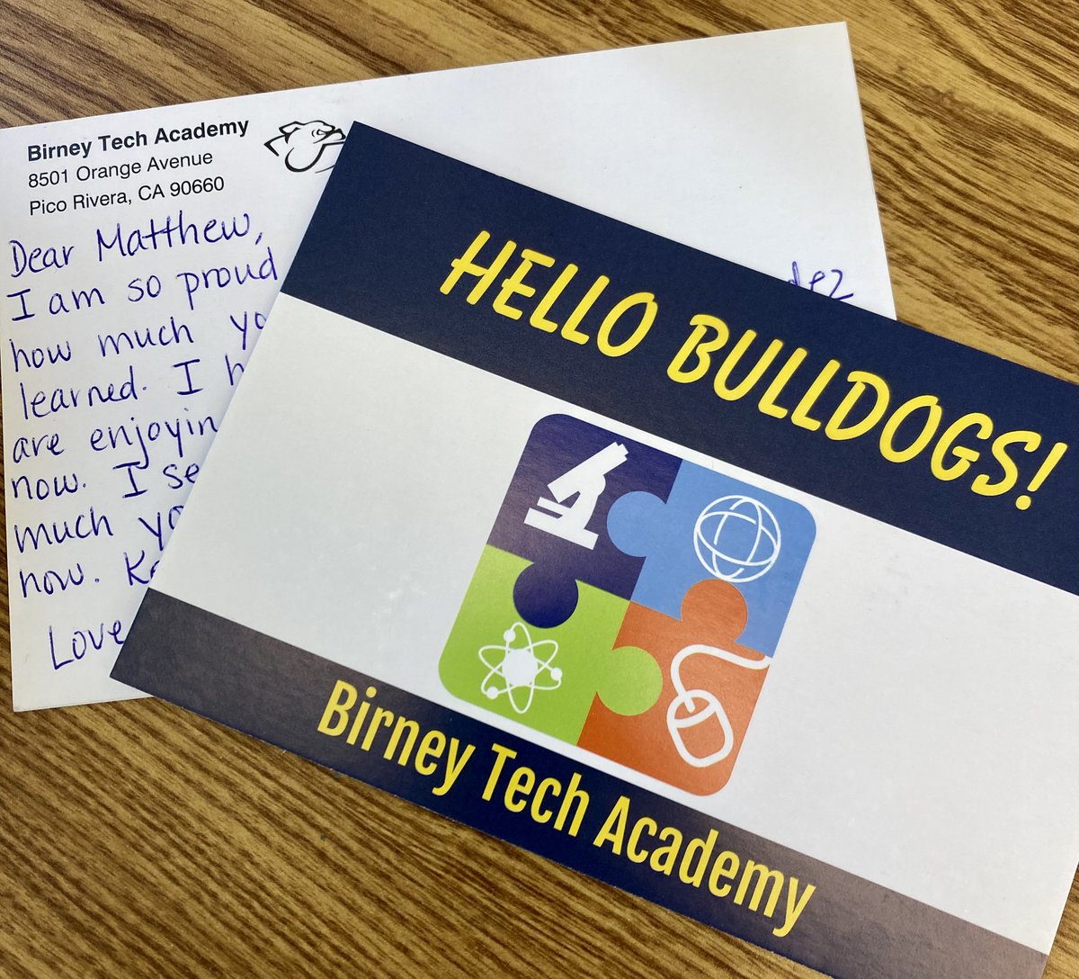 Birney staff sending postcards with positive messages for our students! <a href="/ElRanchoSchools/">El Rancho Schools</a>