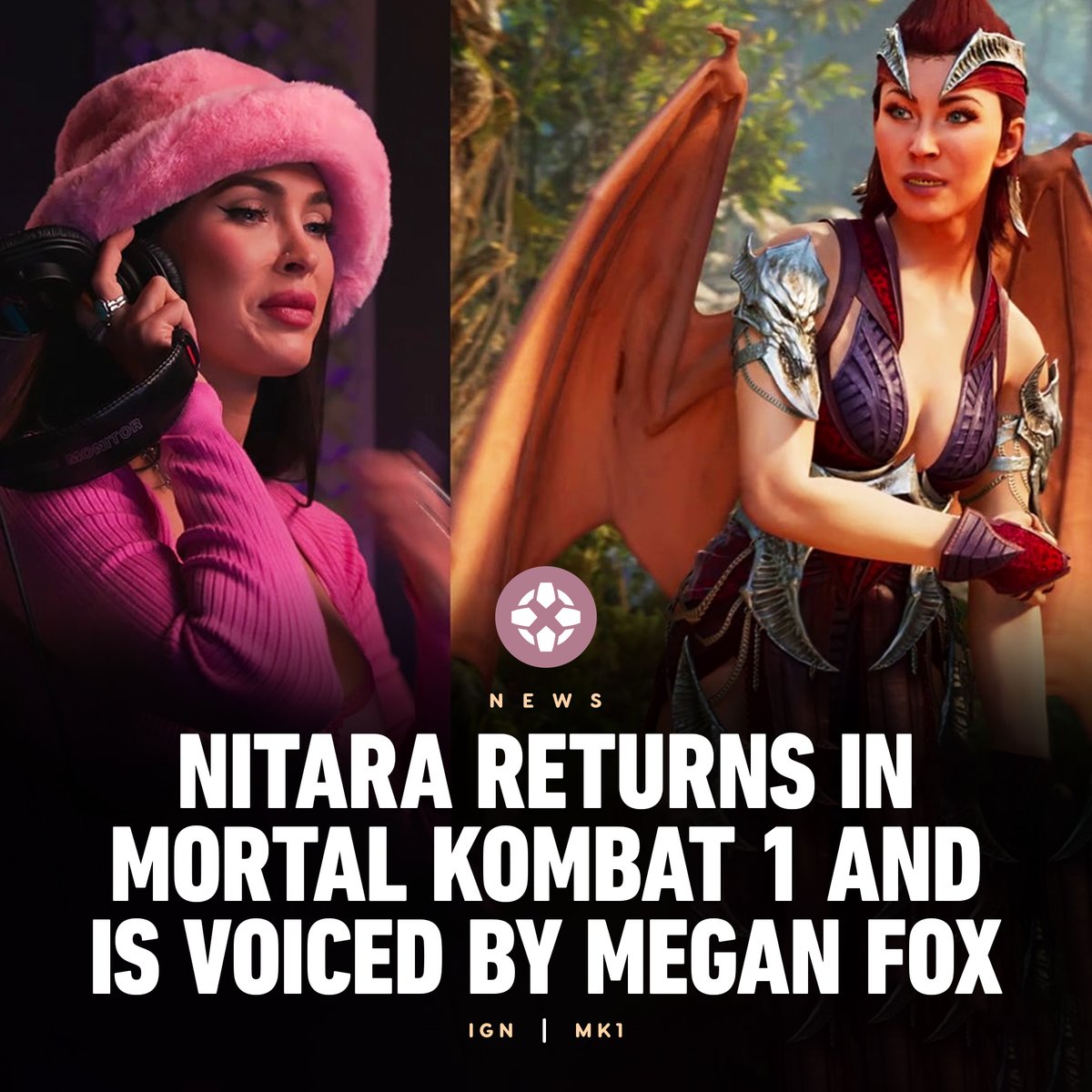Megan Fox is the voice of the vampire Nitara who hails from the dark, desolate realm of Vaeternus, and she's joining the fight in Mortal Kombat 1 to protect her race of vampires. bit.ly/46jMInN