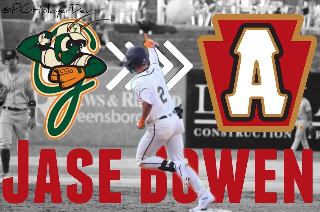 PGHplayerDev's tweet photo. After hitting 23 Home Runs and Stealing 24 Bases in High-A @GSOHoppers, Jase Bowen is being promoted to Double-A @AltoonaCurve
#LetsGoBucs https://t.co/EisYmtgVWx