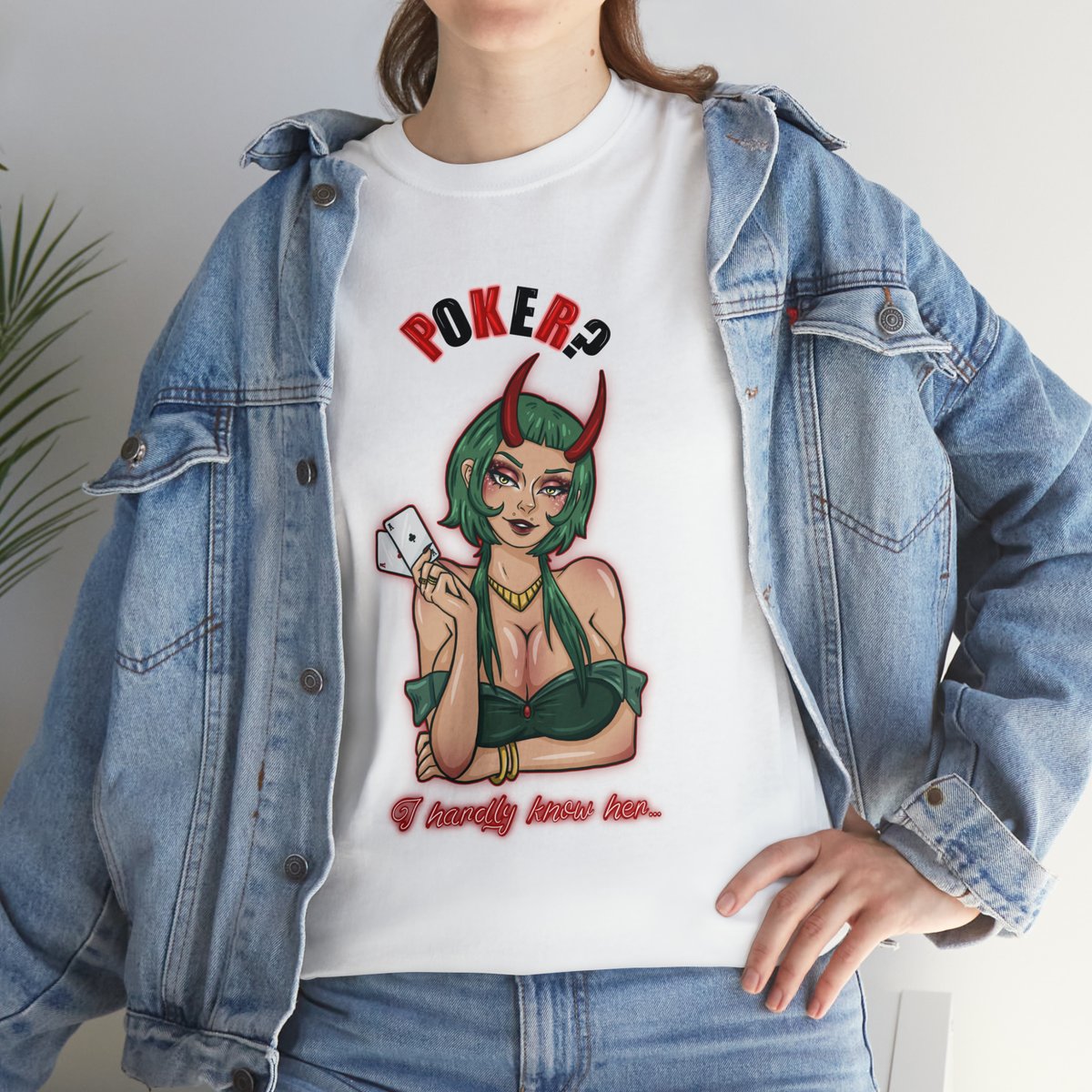 realMGDT's tweet photo. ✨ Our in-house artist has added a new piece to their product line!

Come check out @greysonart’s “Poker I Hardly Know Her?” merch as a print, sticker and shirt!

❗️Link is in the Bio! https://t.co/C7nj6Bm3c4