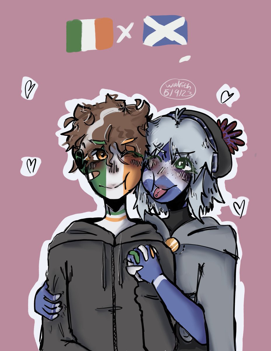 walrithing's tweet photo. [🇮🇪x🏴󠁧󠁢󠁳󠁣󠁴󠁿]
Here’s some irescot for my pookies

#countryhumans #irescot #countryhumansireland #countryhumansscotland https://t.co/vbWwtfEDiA