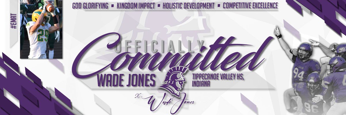 100% Committed!! 🟣⚪️ I’m excited for the next 4 years! <a href="/Coach_Mingo/">Aaron Mingo</a> <a href="/CoachLangvardt/">Adam Langvardt</a> <a href="/Coach_Boddie/">Jared T. Boddie</a> <a href="/CoachDerekGay/">Derek Gay, MS</a> <a href="/taylor_football/">Taylor Football</a> <a href="/TippecanoeF/">Tippecanoe Valley Football</a>