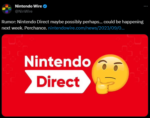 Rumor: Nintendo Direct Could Happen Next Week